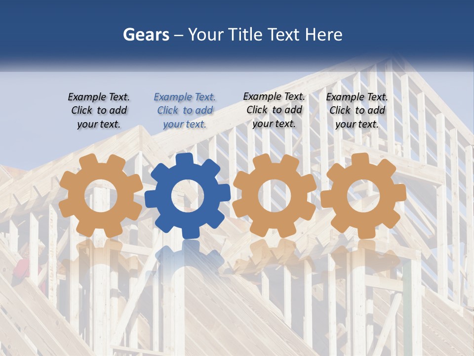 A House Under Construction With A Blue Sky In The Background PowerPoint Template