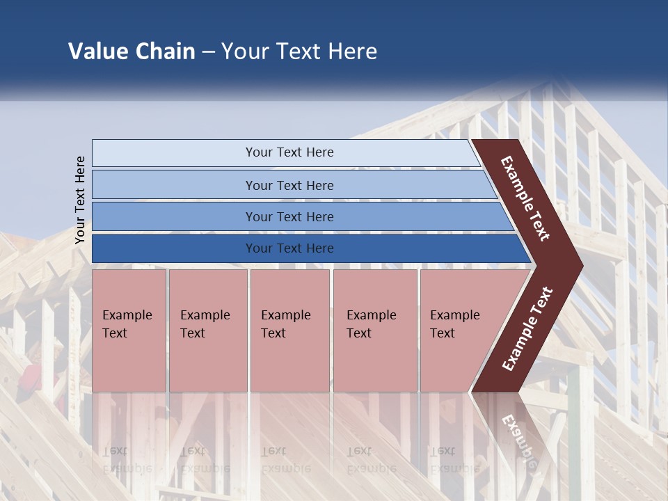 A House Under Construction With A Blue Sky In The Background PowerPoint Template