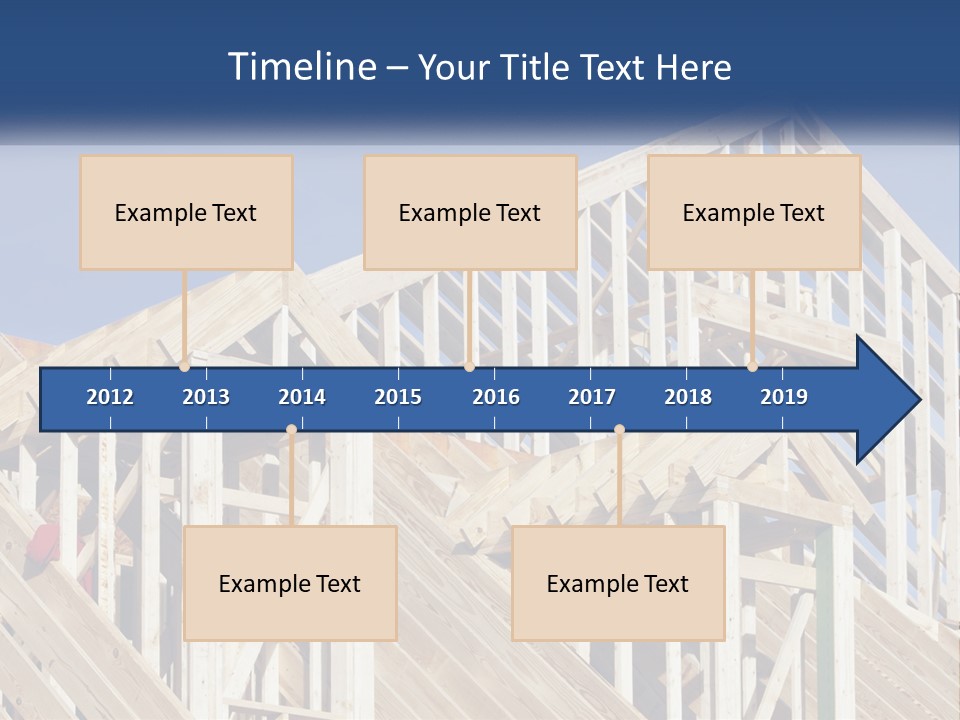 A House Under Construction With A Blue Sky In The Background PowerPoint Template