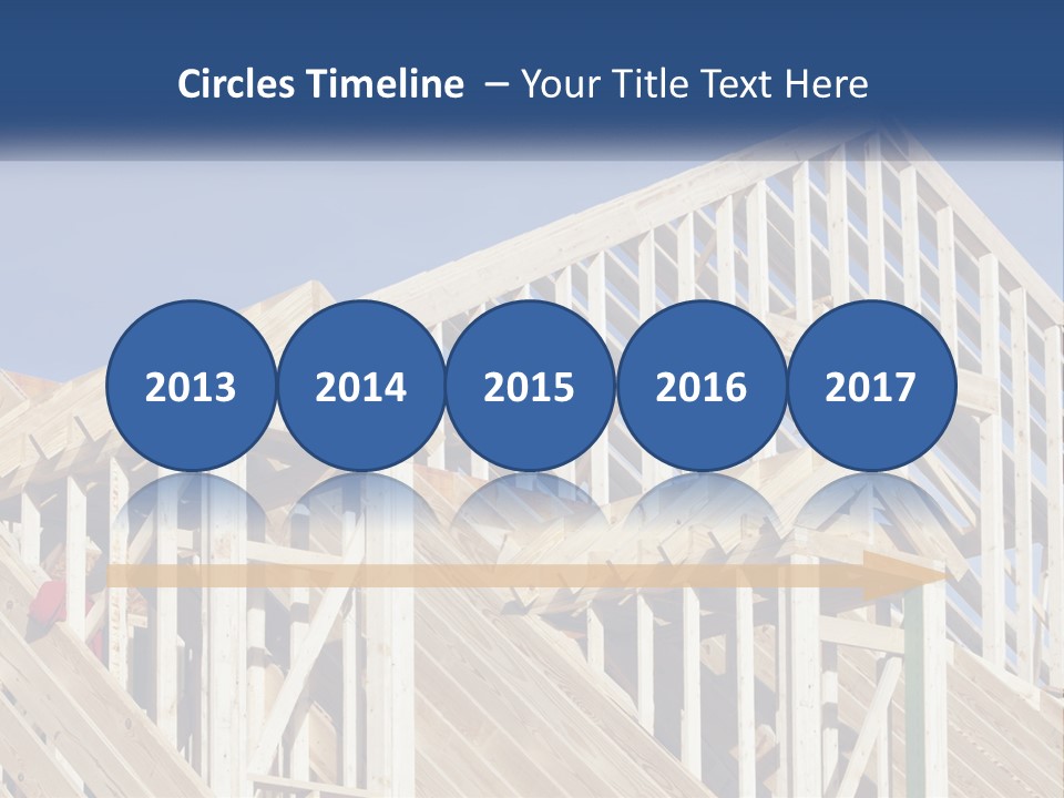 A House Under Construction With A Blue Sky In The Background PowerPoint Template