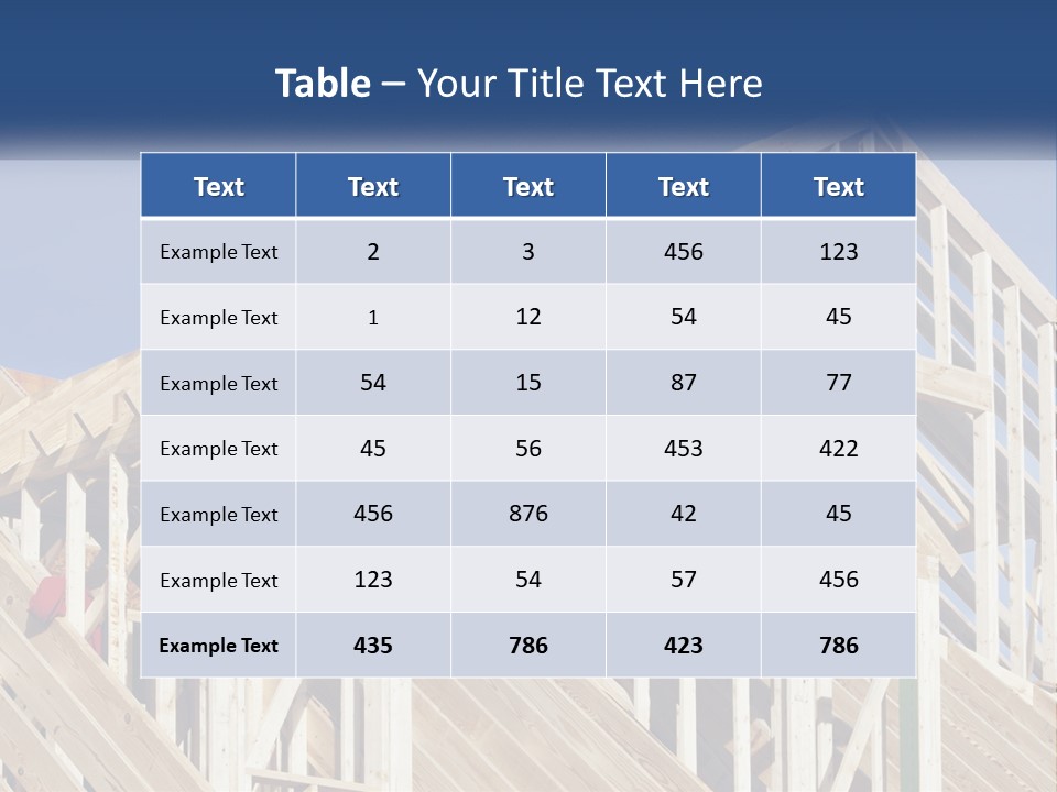 A House Under Construction With A Blue Sky In The Background PowerPoint Template