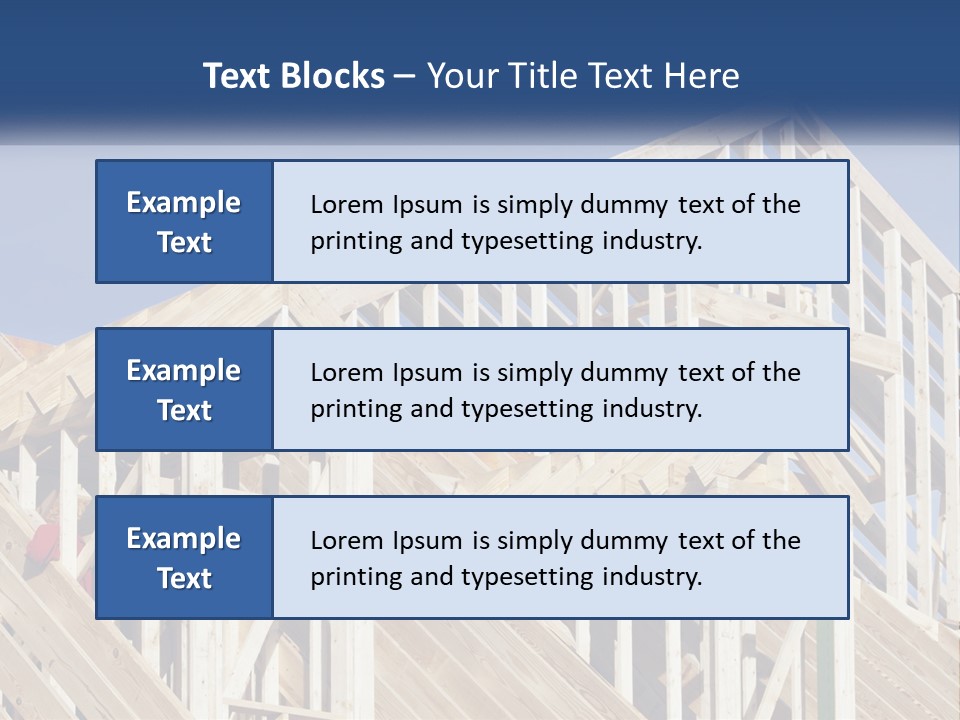 A House Under Construction With A Blue Sky In The Background PowerPoint Template