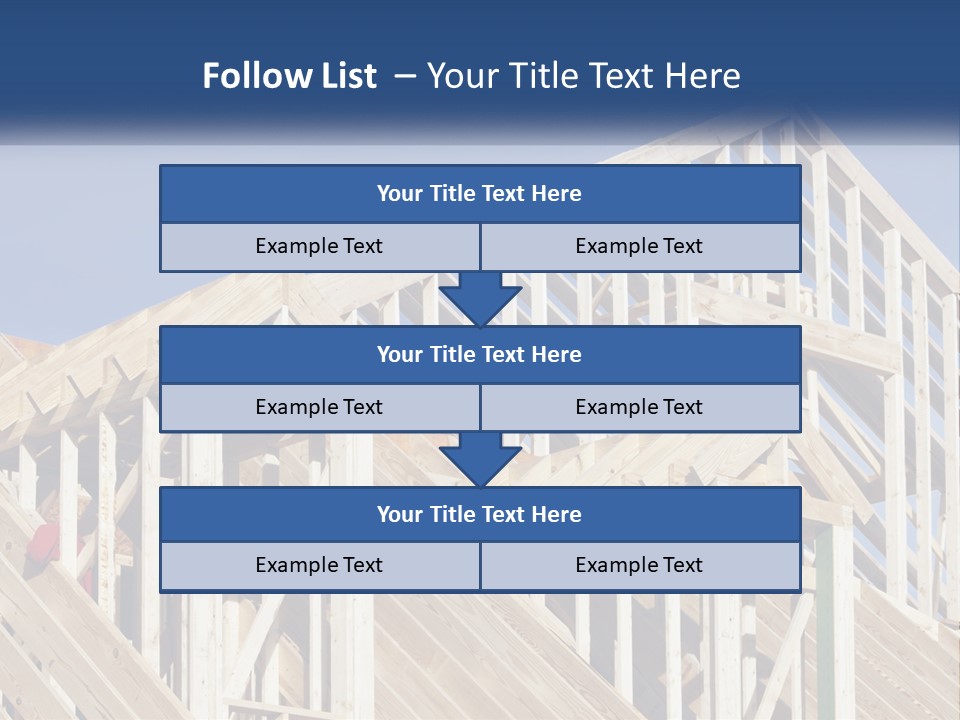 A House Under Construction With A Blue Sky In The Background PowerPoint Template