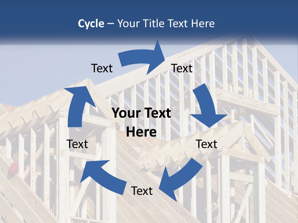 A House Under Construction With A Blue Sky In The Background PowerPoint Template