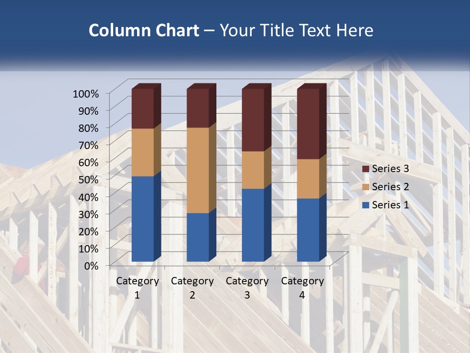 A House Under Construction With A Blue Sky In The Background PowerPoint Template