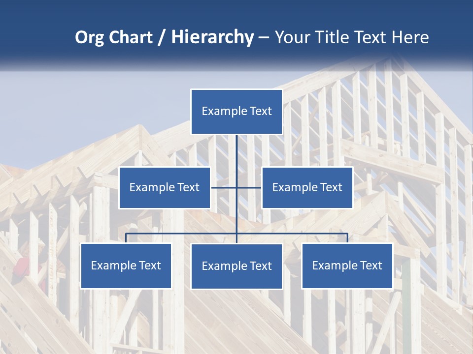 A House Under Construction With A Blue Sky In The Background PowerPoint Template