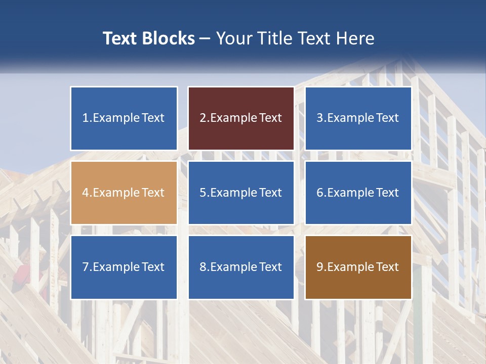 A House Under Construction With A Blue Sky In The Background PowerPoint Template