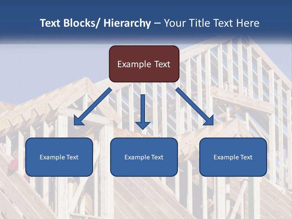 A House Under Construction With A Blue Sky In The Background PowerPoint Template