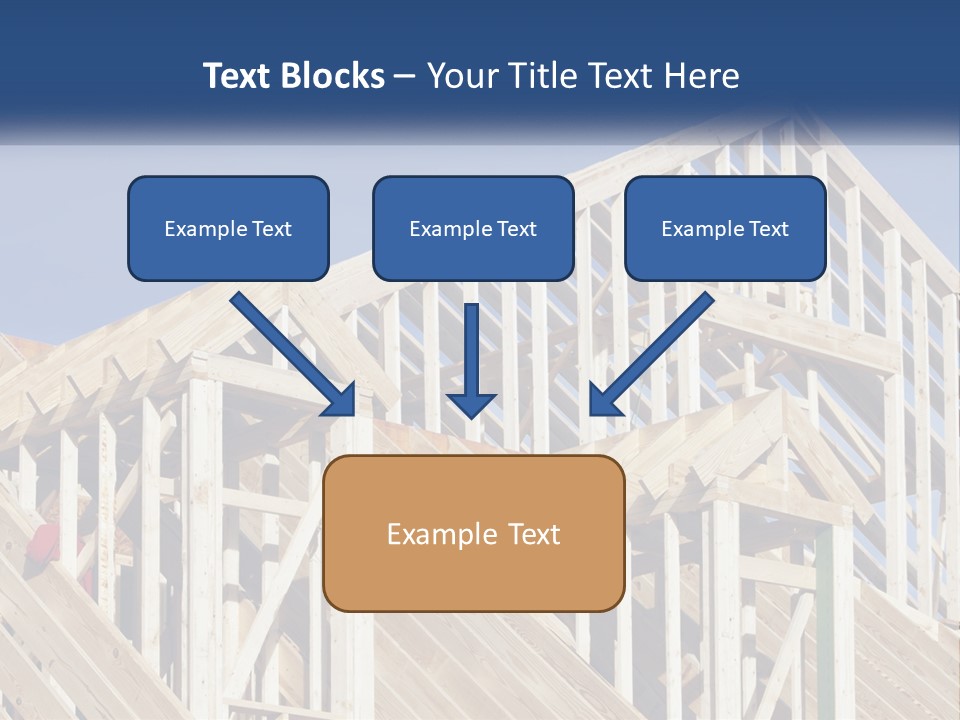 A House Under Construction With A Blue Sky In The Background PowerPoint Template