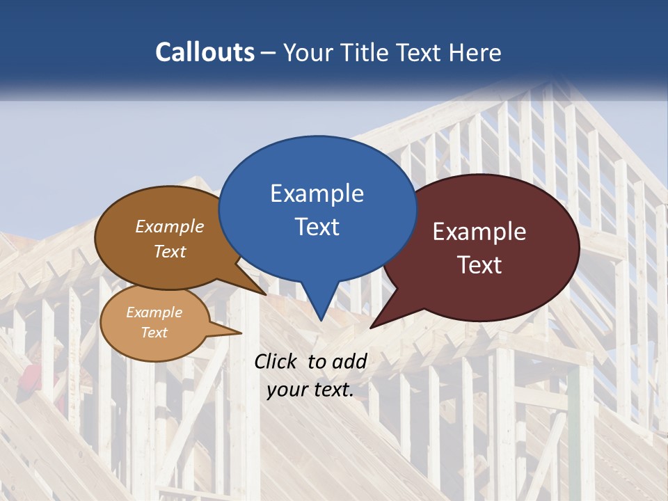 A House Under Construction With A Blue Sky In The Background PowerPoint Template