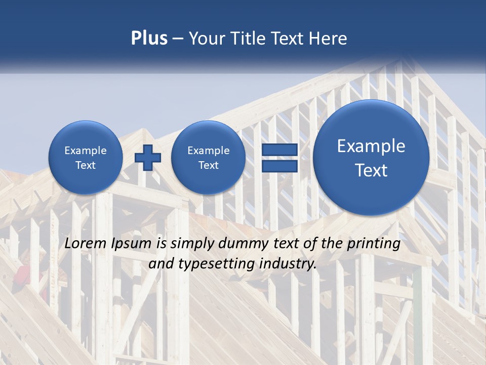 A House Under Construction With A Blue Sky In The Background PowerPoint Template