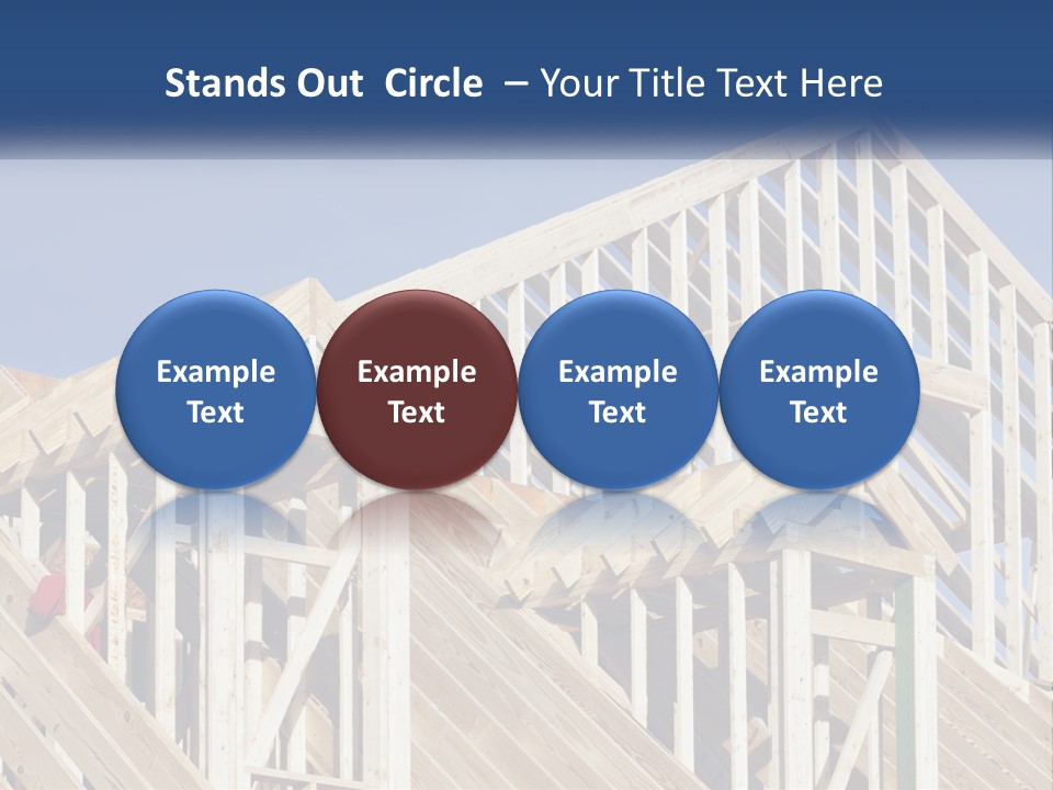 A House Under Construction With A Blue Sky In The Background PowerPoint Template