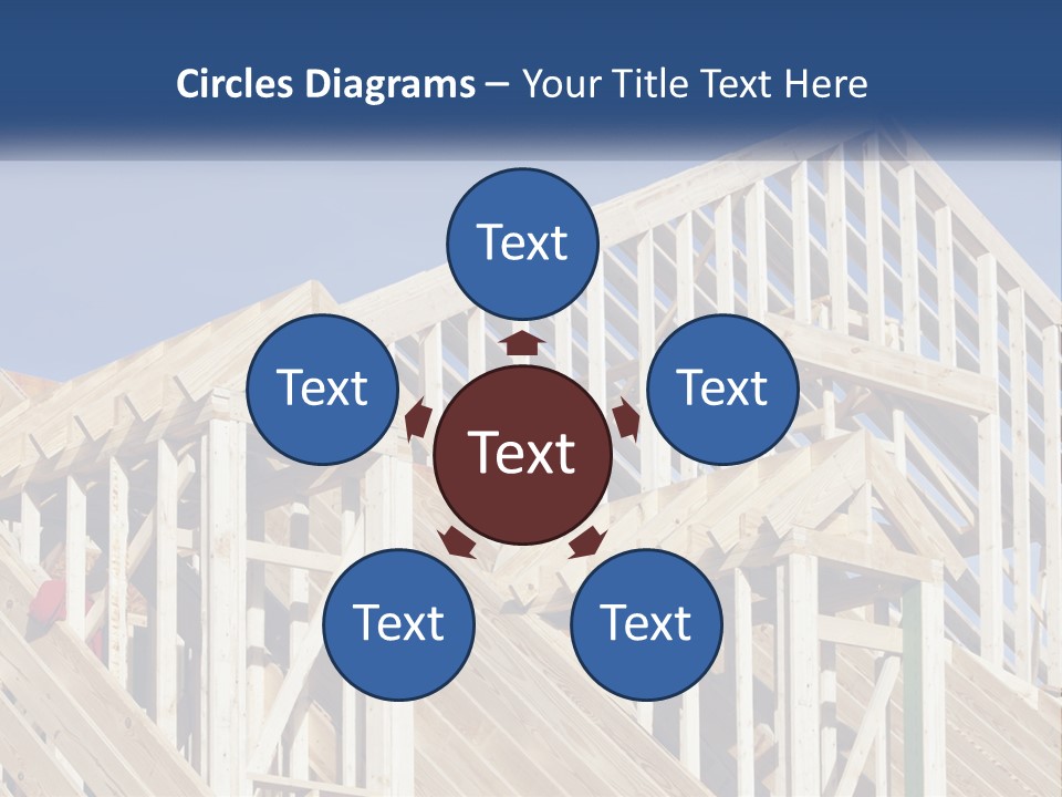 A House Under Construction With A Blue Sky In The Background PowerPoint Template