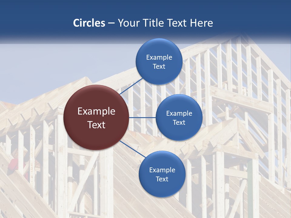 A House Under Construction With A Blue Sky In The Background PowerPoint Template