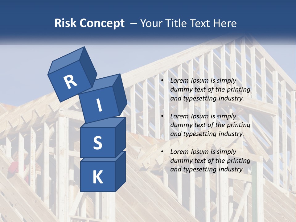 A House Under Construction With A Blue Sky In The Background PowerPoint Template