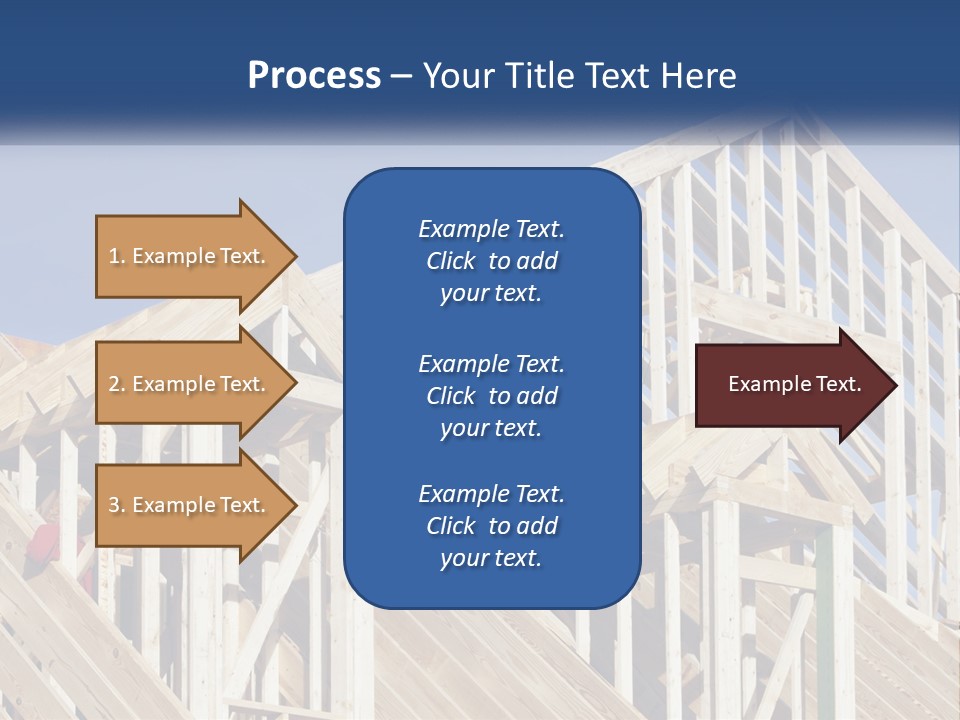 A House Under Construction With A Blue Sky In The Background PowerPoint Template