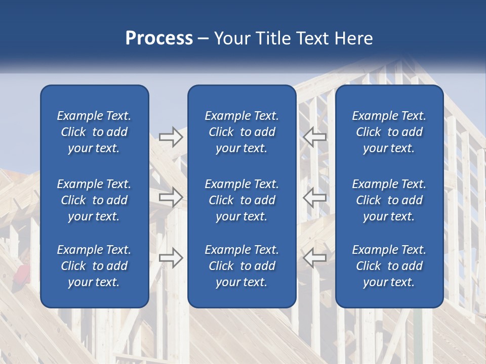 A House Under Construction With A Blue Sky In The Background PowerPoint Template