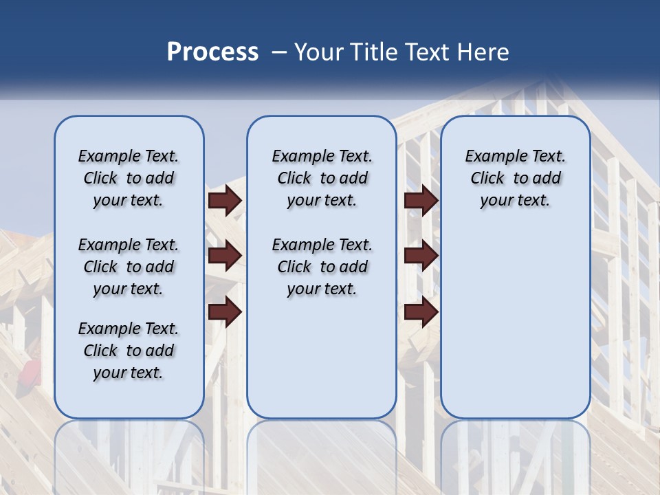 A House Under Construction With A Blue Sky In The Background PowerPoint Template