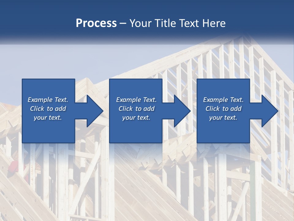A House Under Construction With A Blue Sky In The Background PowerPoint Template