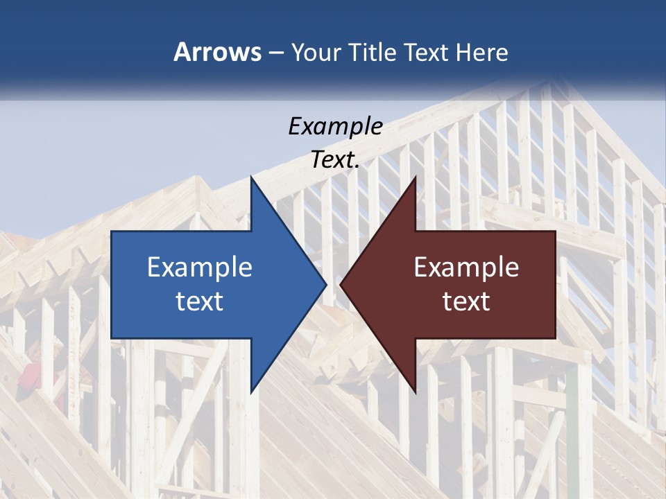 A House Under Construction With A Blue Sky In The Background PowerPoint Template