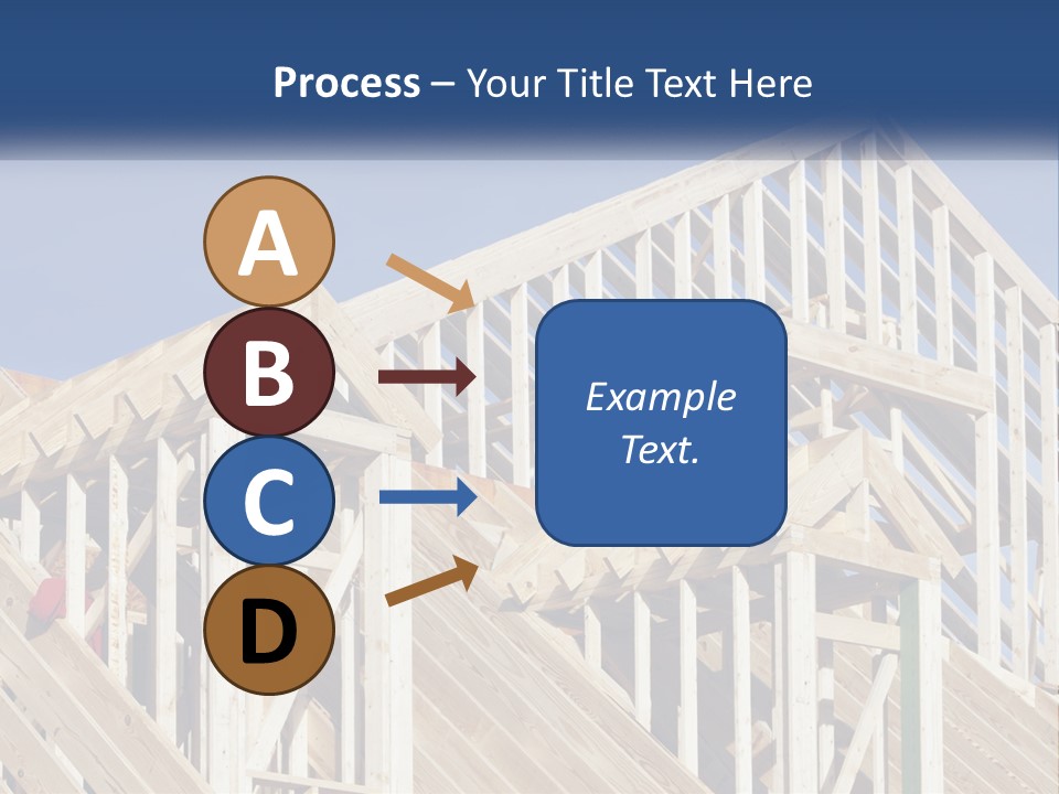 A House Under Construction With A Blue Sky In The Background PowerPoint Template