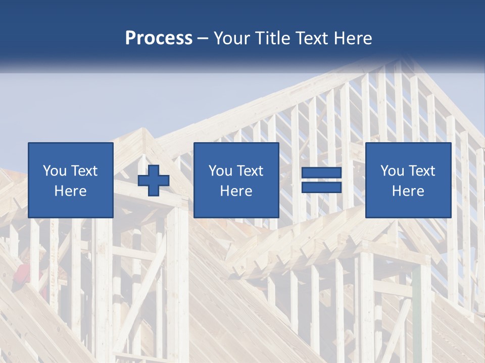A House Under Construction With A Blue Sky In The Background PowerPoint Template