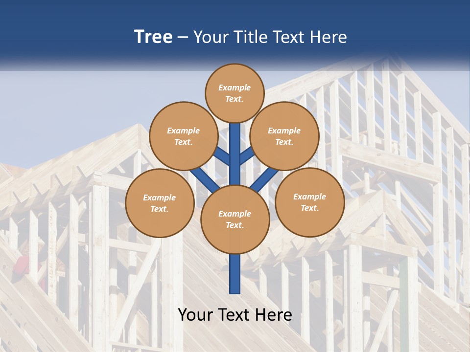 A House Under Construction With A Blue Sky In The Background PowerPoint Template