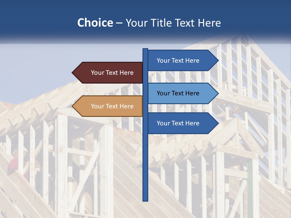 A House Under Construction With A Blue Sky In The Background PowerPoint Template