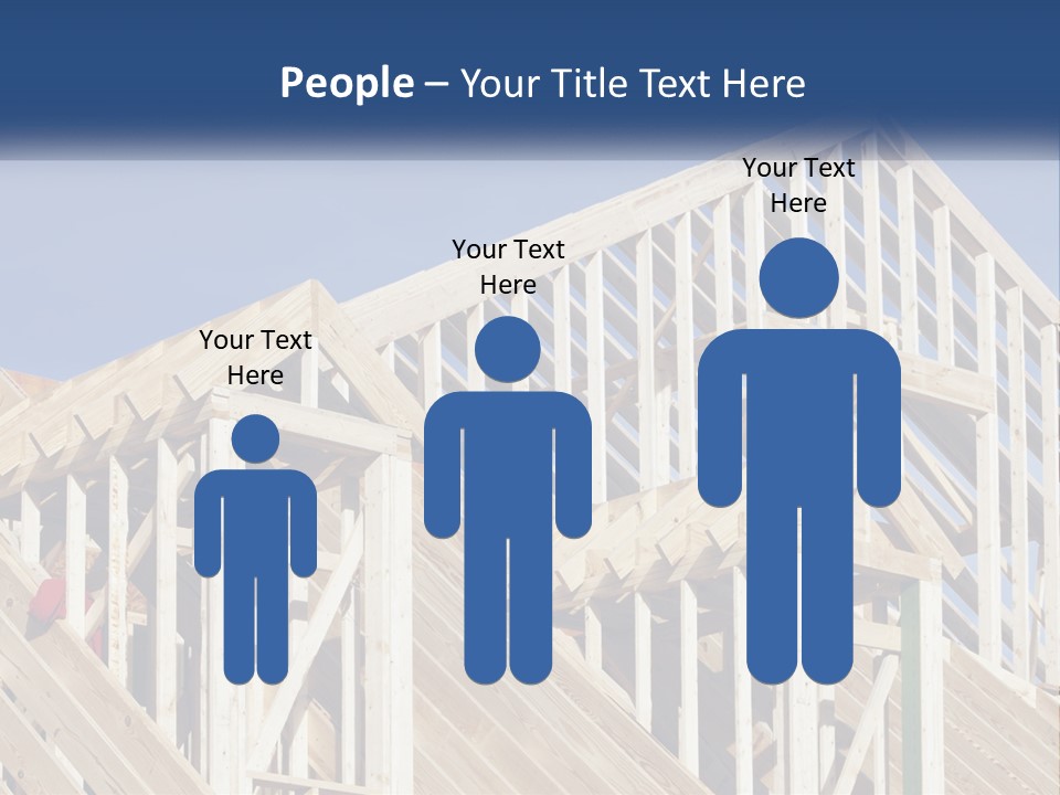 A House Under Construction With A Blue Sky In The Background PowerPoint Template