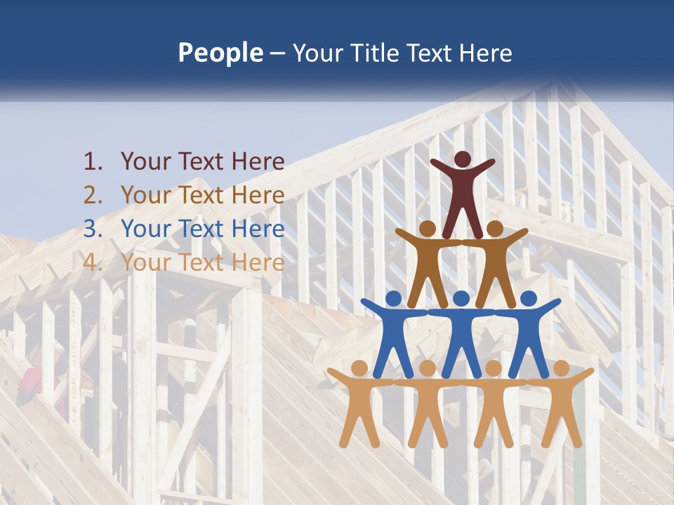 A House Under Construction With A Blue Sky In The Background PowerPoint Template