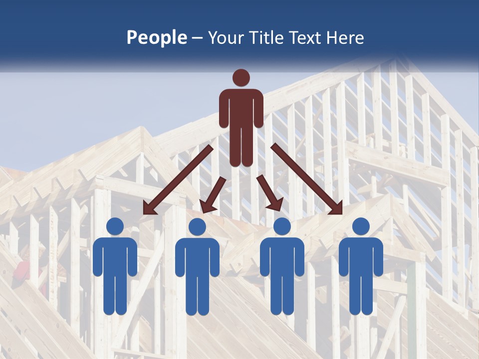 A House Under Construction With A Blue Sky In The Background PowerPoint Template