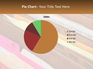 File Folders With Name Of Presentation On Them PowerPoint Template