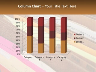 File Folders With Name Of Presentation On Them PowerPoint Template