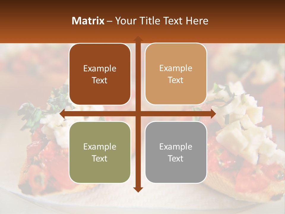 A Close Up Of A Plate Of Food On A Table PowerPoint Template