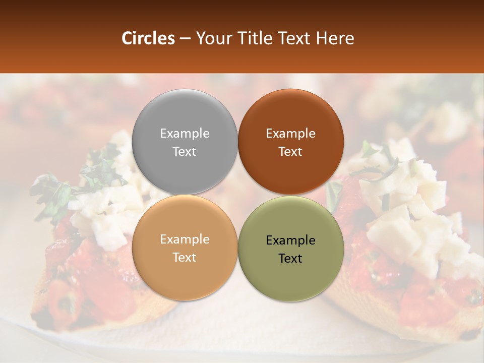A Close Up Of A Plate Of Food On A Table PowerPoint Template