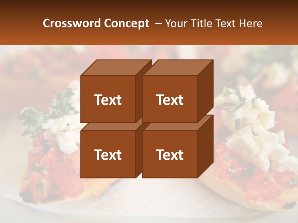 A Close Up Of A Plate Of Food On A Table PowerPoint Template