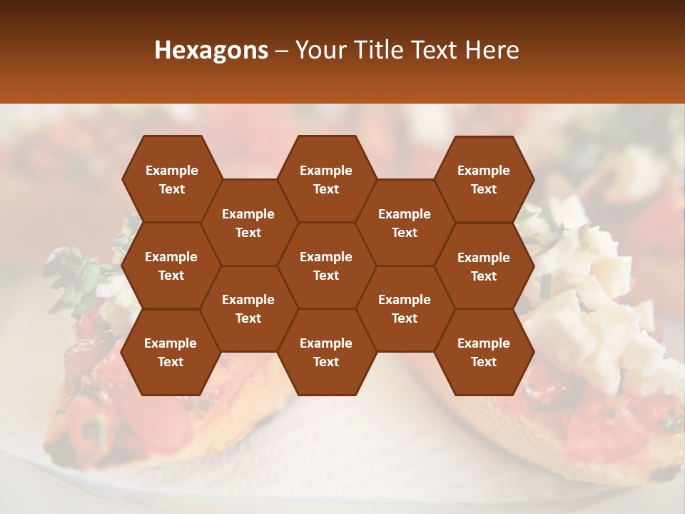 A Close Up Of A Plate Of Food On A Table PowerPoint Template