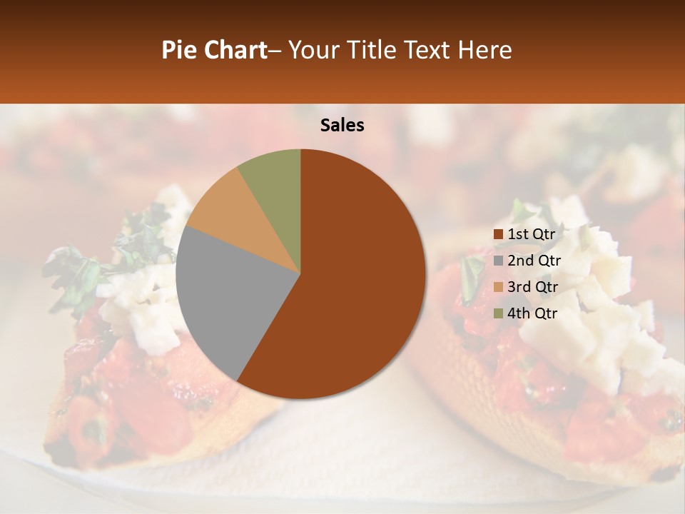 A Close Up Of A Plate Of Food On A Table PowerPoint Template