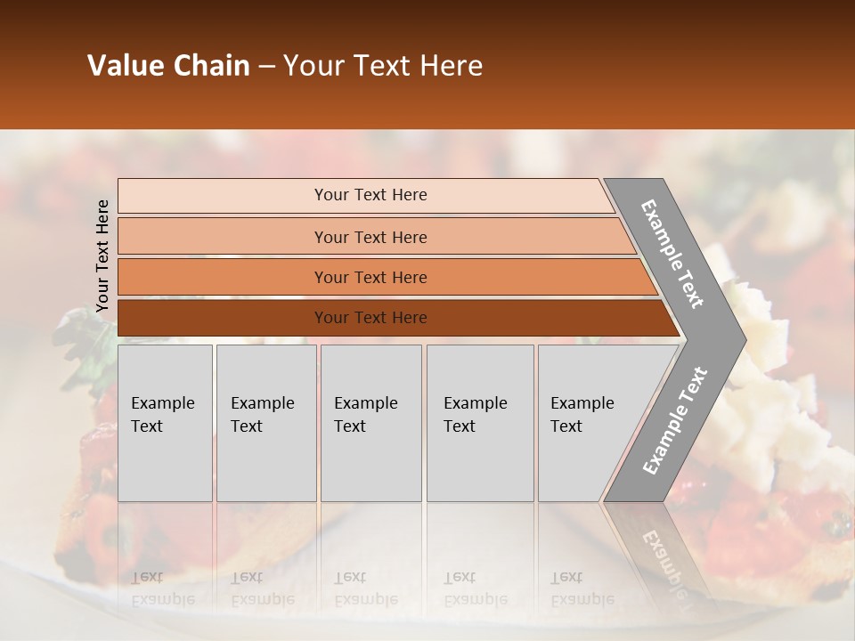 A Close Up Of A Plate Of Food On A Table PowerPoint Template