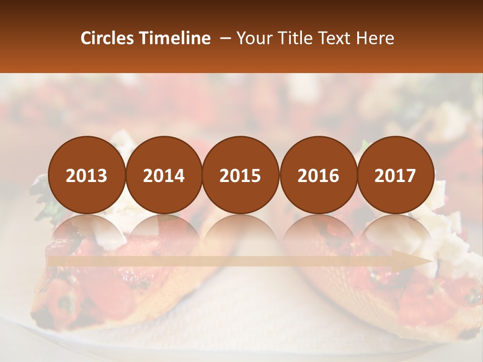 A Close Up Of A Plate Of Food On A Table PowerPoint Template