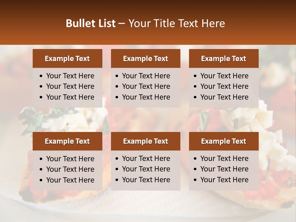 A Close Up Of A Plate Of Food On A Table PowerPoint Template