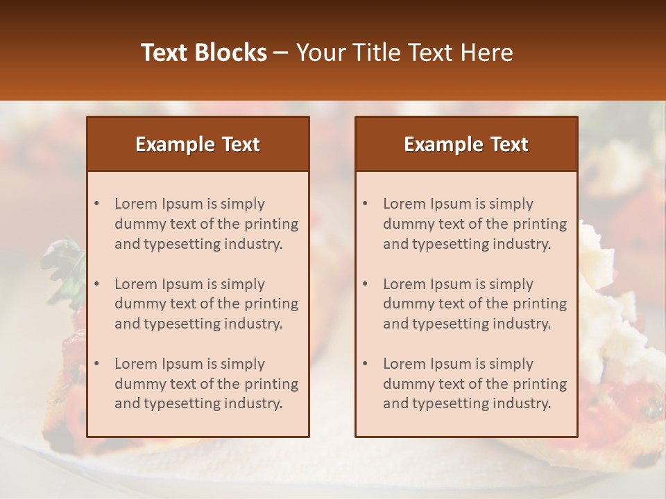 A Close Up Of A Plate Of Food On A Table PowerPoint Template