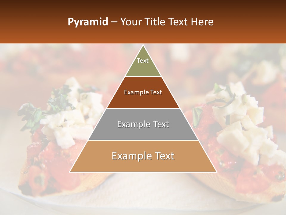 A Close Up Of A Plate Of Food On A Table PowerPoint Template