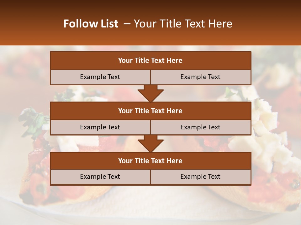A Close Up Of A Plate Of Food On A Table PowerPoint Template