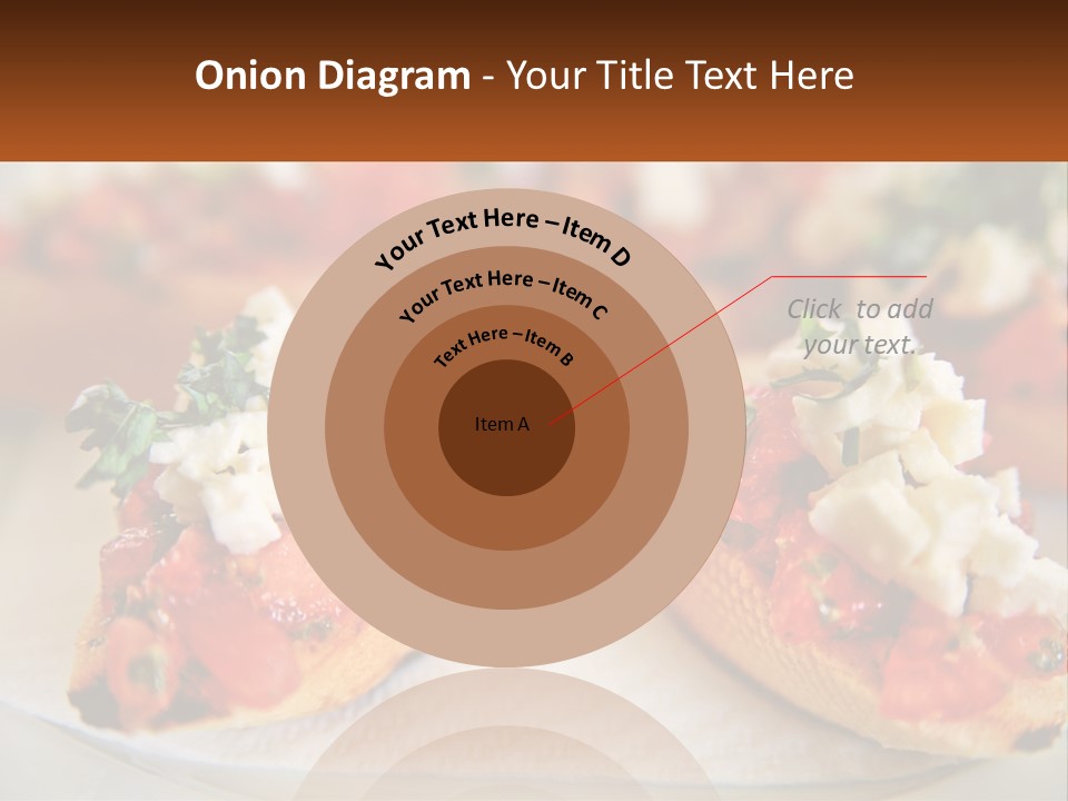 A Close Up Of A Plate Of Food On A Table PowerPoint Template