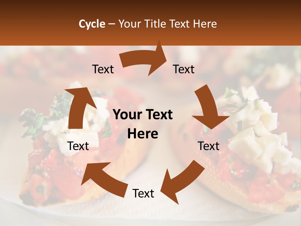 A Close Up Of A Plate Of Food On A Table PowerPoint Template