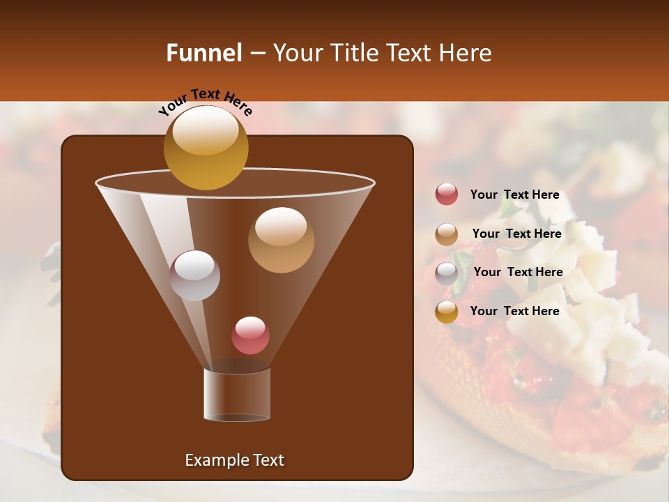 A Close Up Of A Plate Of Food On A Table PowerPoint Template