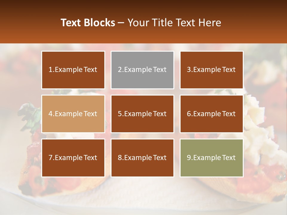 A Close Up Of A Plate Of Food On A Table PowerPoint Template