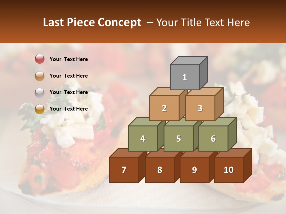 A Close Up Of A Plate Of Food On A Table PowerPoint Template