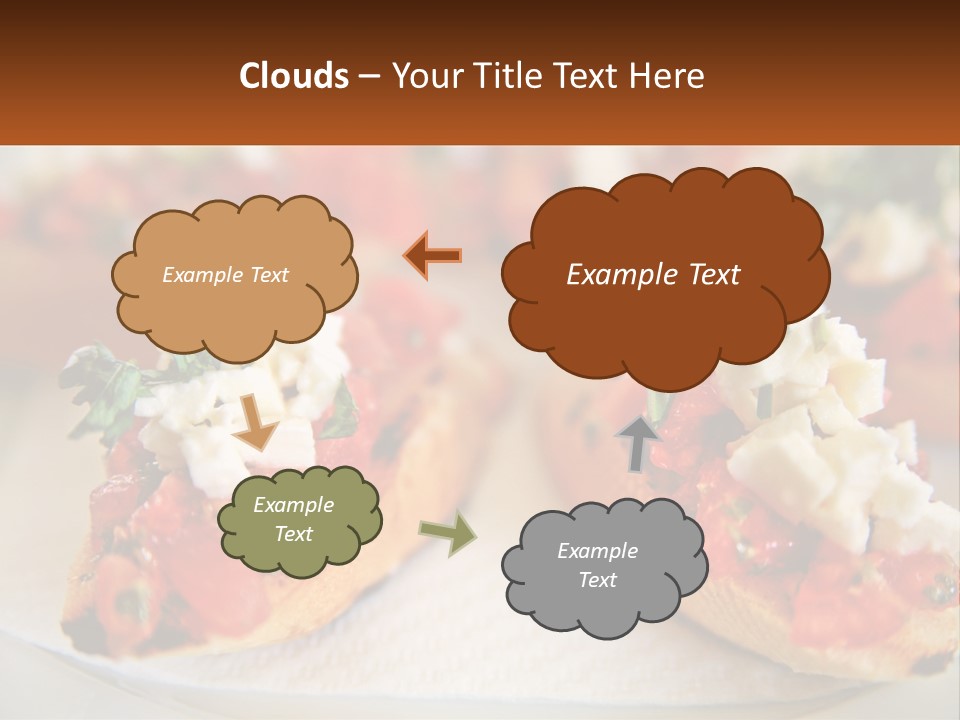 A Close Up Of A Plate Of Food On A Table PowerPoint Template